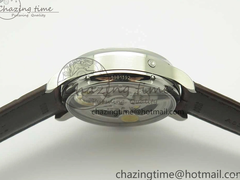 MIROTIME 0701 Lightweight Portuguese Tourbillon IW504602 SS ZF Best Edition Gray Dial on Brown Leather Strap 7177